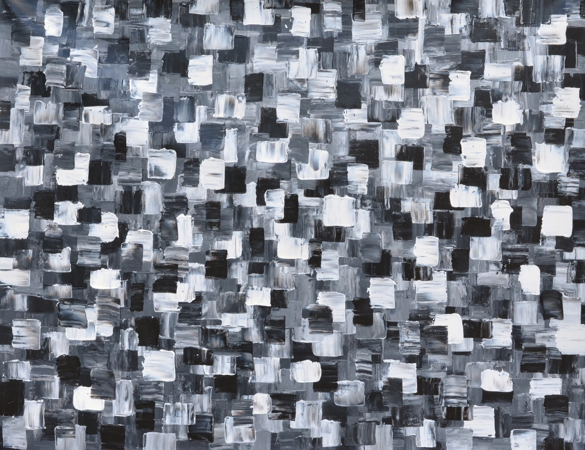 Picture of AFD Home 12018473 Abstract BW Pattern Canvas & Wood Art