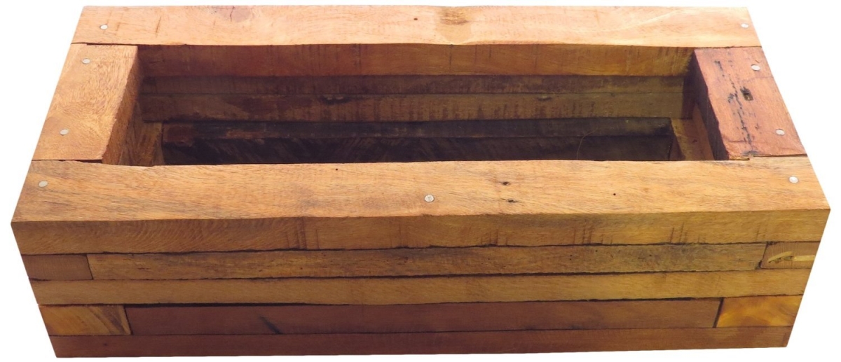 KBT-WFF01 Teak Wood Planter, Brown