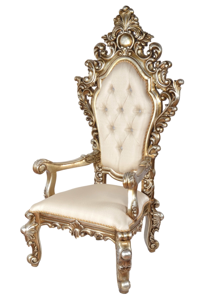 Picture of AFD Home 12019141 73.5 x 37 x 33 in. Platine Royal King Chair