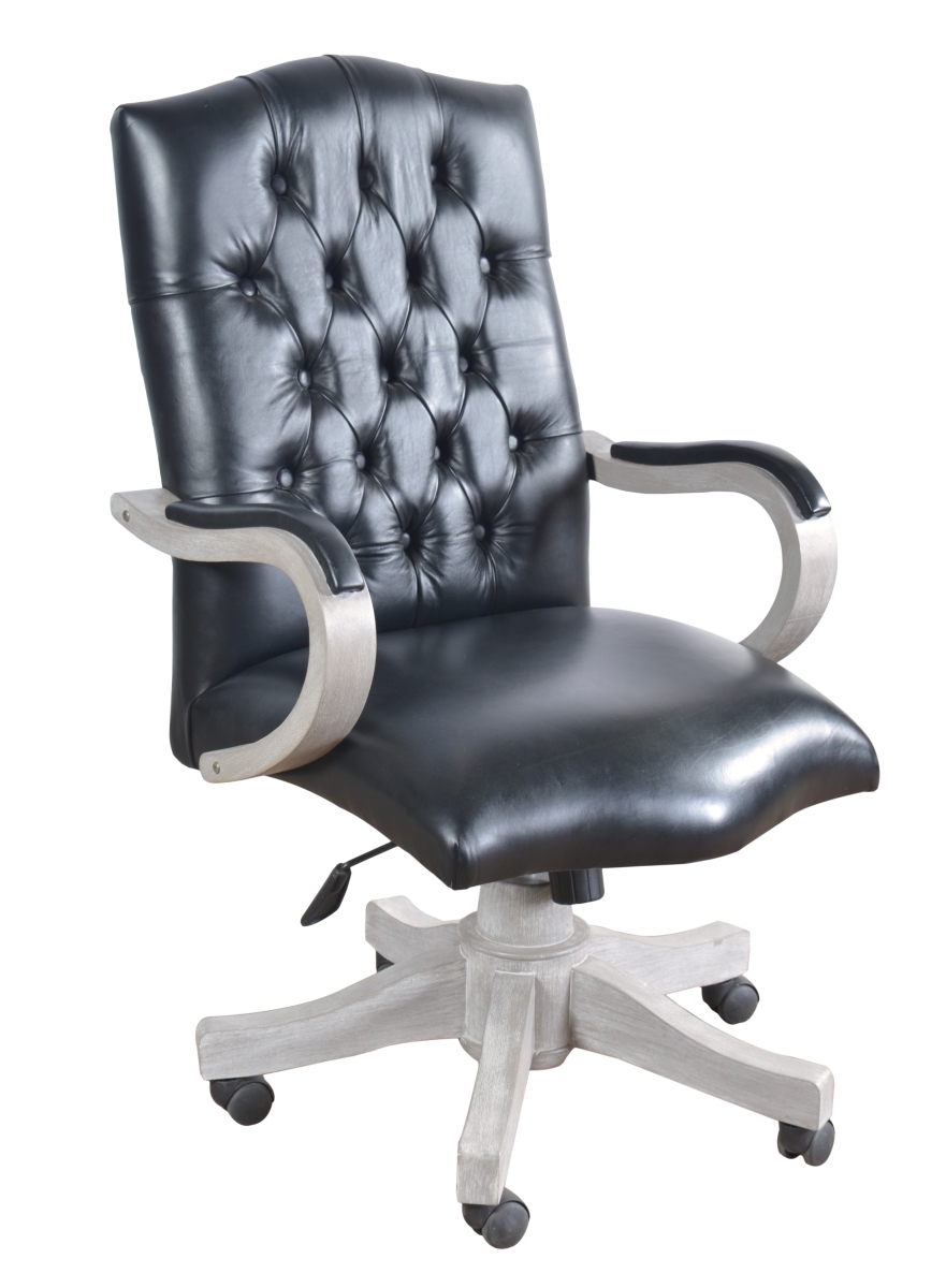 Picture of AFD Home 12019681 Mystique Office Leather Chair&#44; Grey