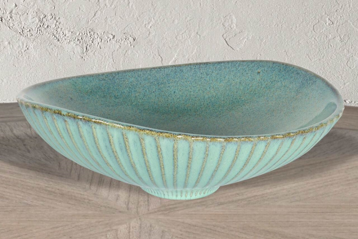 Picture of AFD Home 12017562 Sea Foam Center Bowl&#44; Green