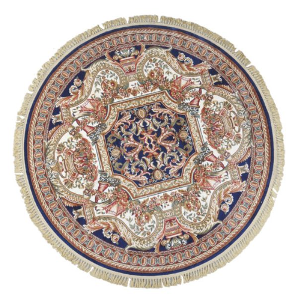Picture of AFD Home 12016106 7 x 7 ft. Round Rug&#44; Blue & Ivory