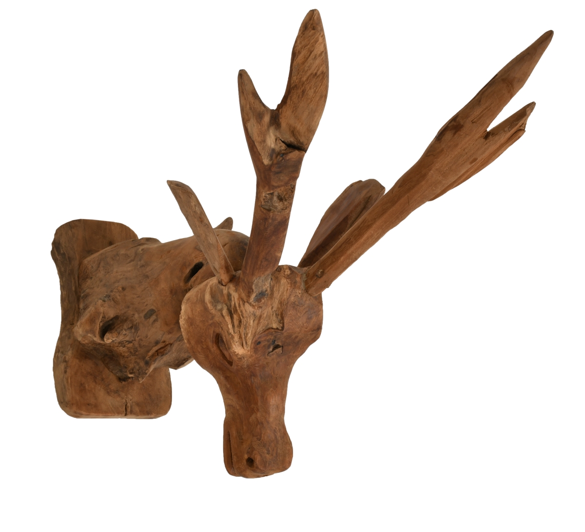 Picture of AFD Home 12025029 Teak Deer Head with Base