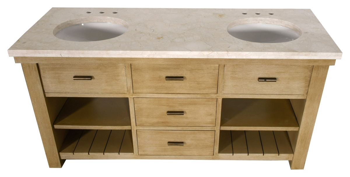 12025585 72 in. Beach Stone Double Vanity