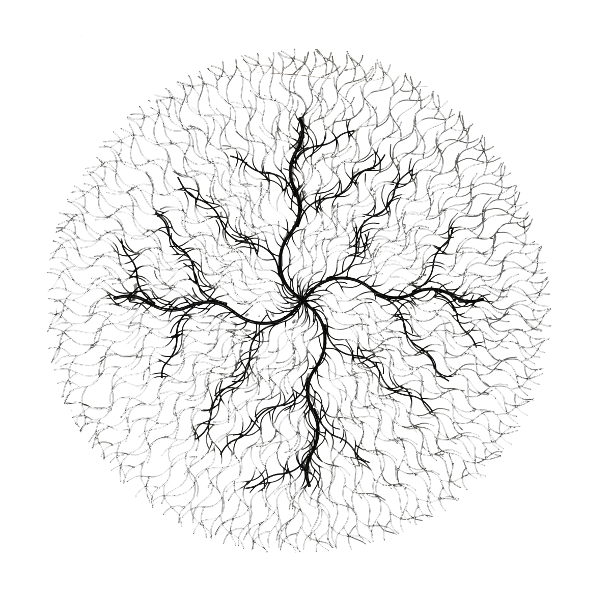 Picture of AFD Home 12025959 59 in. Iron Wire Root Wall Decor - Black
