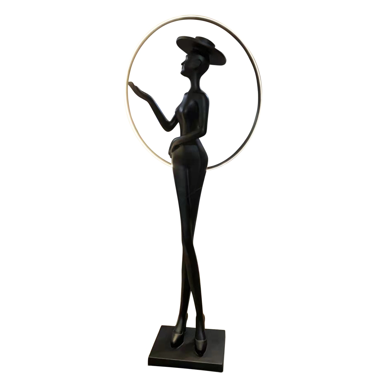 12024634 Western Lady Silhouette