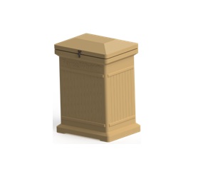 Premium Vertical Architectural ParcelWirx Delivery Drop Box - Oak