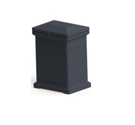 Premium Vertical Architectural ParcelWirx Delivery Drop Box - Graphite