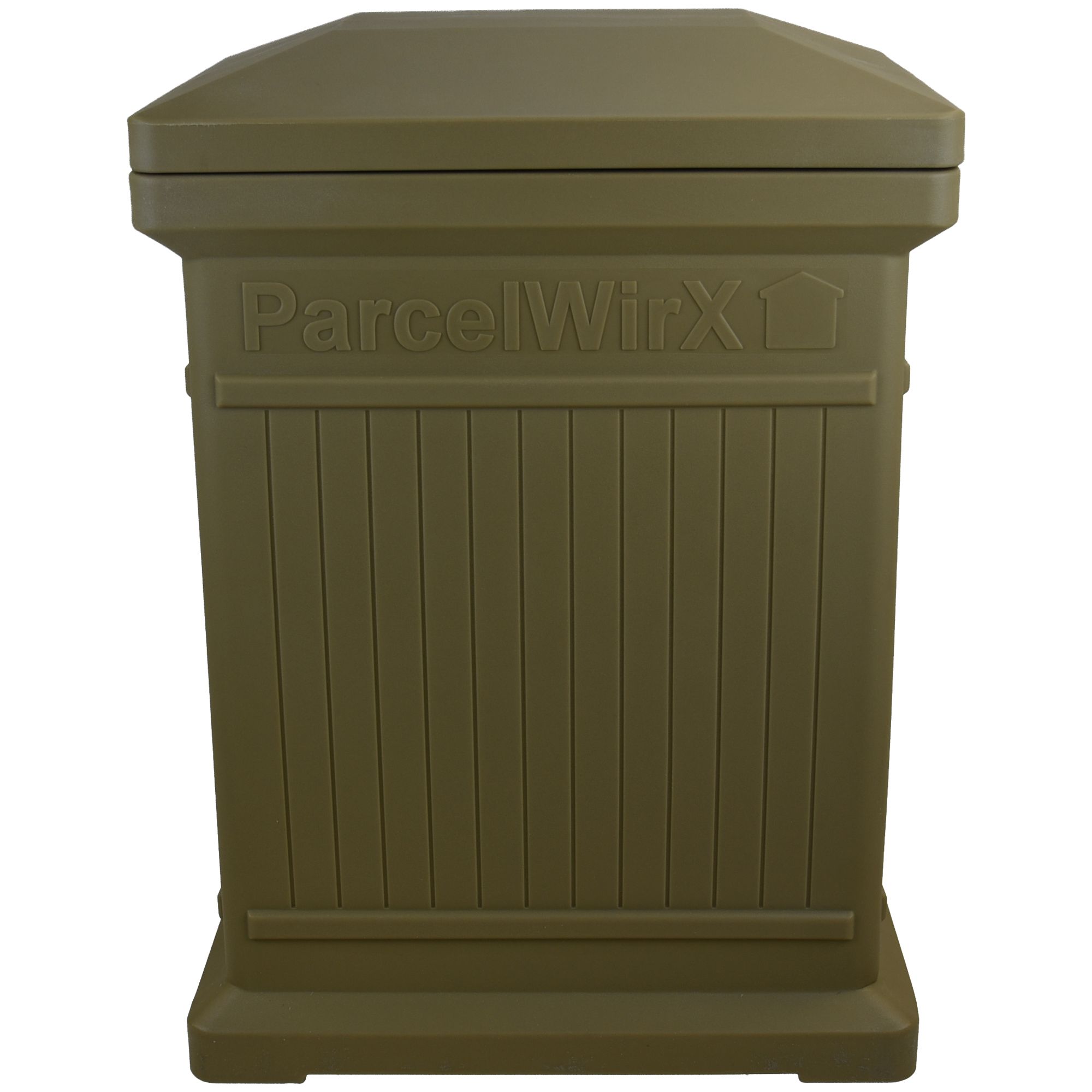 Standard Vertical Architectural ParcelWirx Delivery Drop Box - Oak