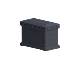 Premium Horizontal Architectural ParcelWirx Delivery Drop Box - Graphite