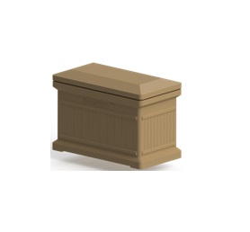 Standard Horizontal Architectural ParcelWirx Delivery Drop Box - Oak