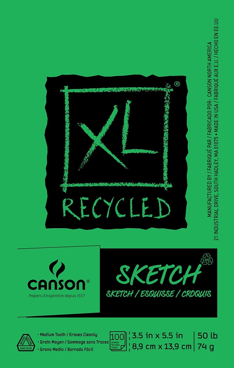 Picture of Canson 100510920 3.5 x 5.5 in. Recycled Sketch Pads - Extra Large