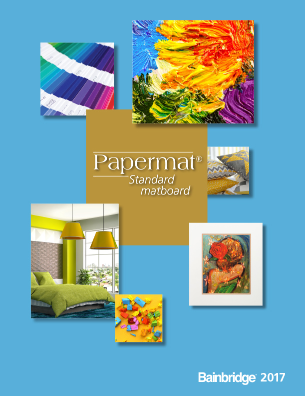 786B Bainbridge Papermat Board, Slate Medium Blue