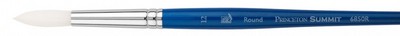 Summit Short Handle Round 1, White Synthetic Brush