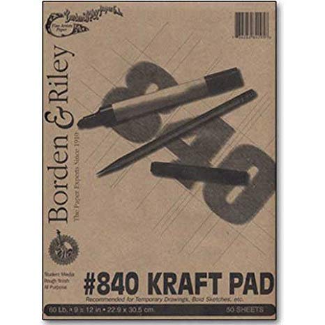 840446 18 x 24 in. No.840 Kraft Paper Pads - 40 Sheets