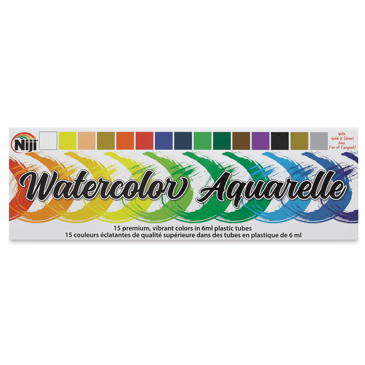 Niji Water Color Set, 15 Colors