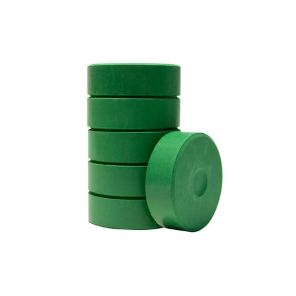 2.25 x 0.75 in. Tempera Cakes, Green - Pack of 6