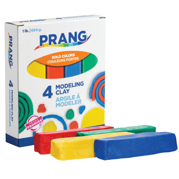 X00740 Non-Hardening Clay Blocks, Assorted Color - 1 lbs