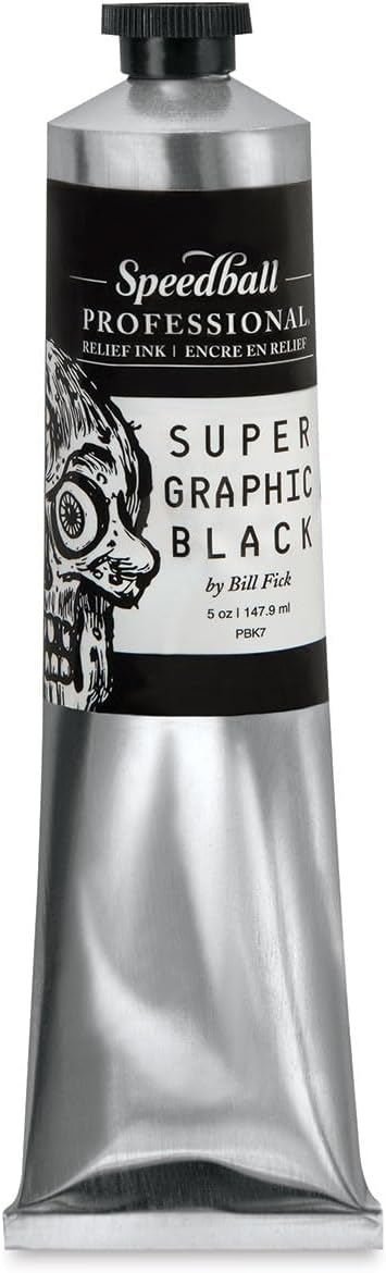 3640 5 oz Supergraphic Professional Relief Ink, Black