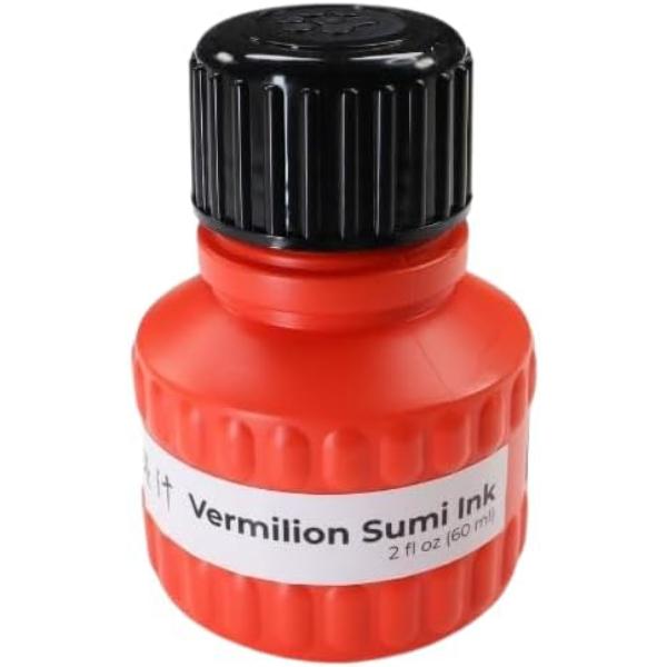 KV2 2 oz Vermilion Color Liquid Sumi Ink