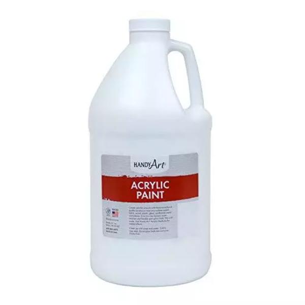 Handy Art 102-000 0.5 gal Acrylic Paint, Titanium White