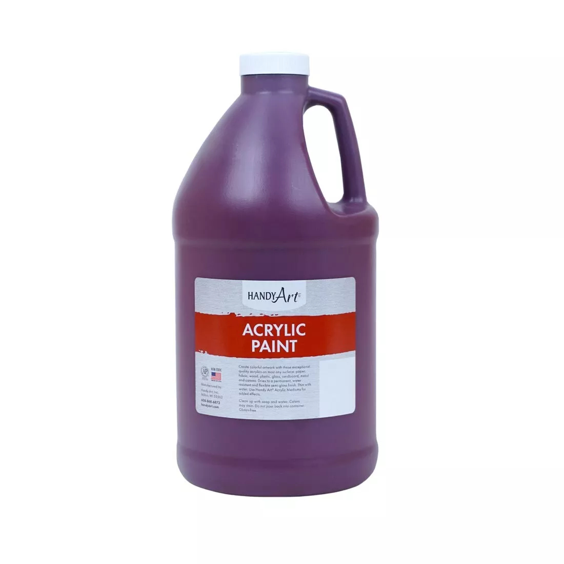 Handy Art 102-115 0.5 gal Acrylic Paint, Maroon