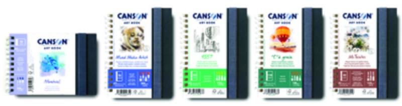 Canson 31200L004 Montval Watercolor Journal, 7.8 x 7.8 in. Side Wire