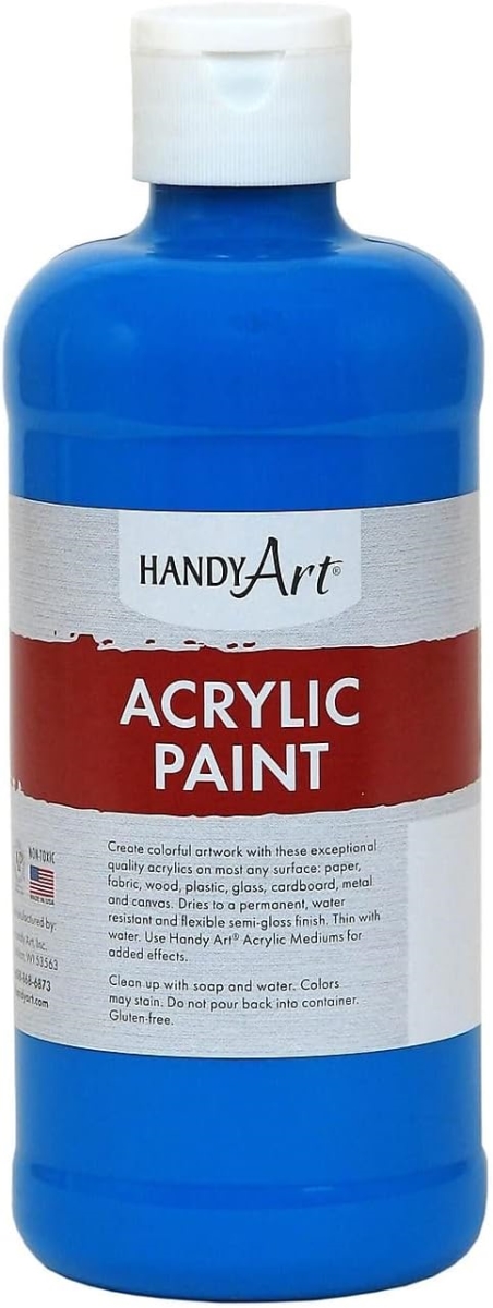 Handy Art 101-055 16 oz Student Acrylic Paint, Cobalt Blue