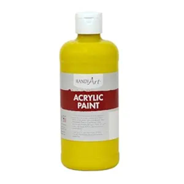 Handy Art 101-010 16 oz Acrylic Paint, Chrome Yellow
