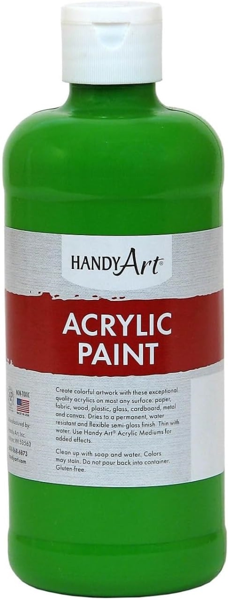 Handy Art 101-110 16 oz Student Acrylic Paint, Light Green
