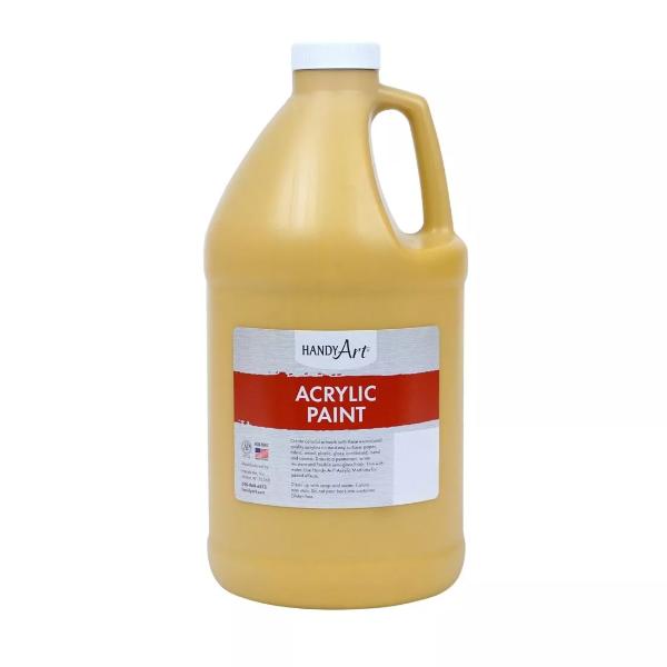 Handy Art 102-015 0.5 gal Acrylic Paint, Yellow Oxide
