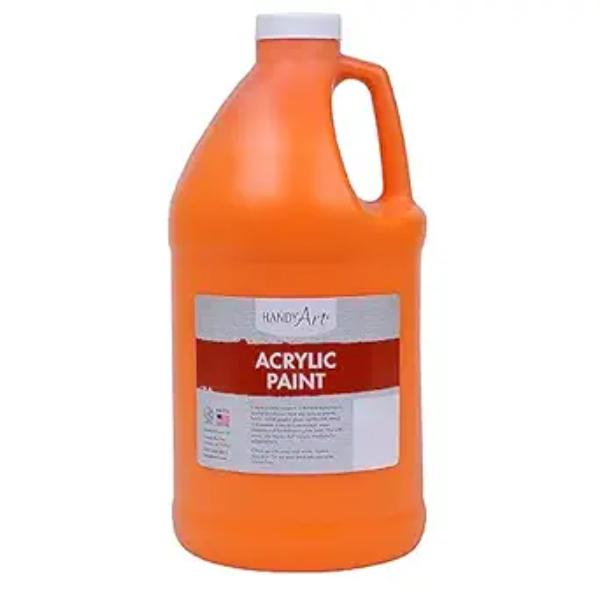 Handy Art 102-025 0.5 gal Acrylic Paint, Chrome Orange