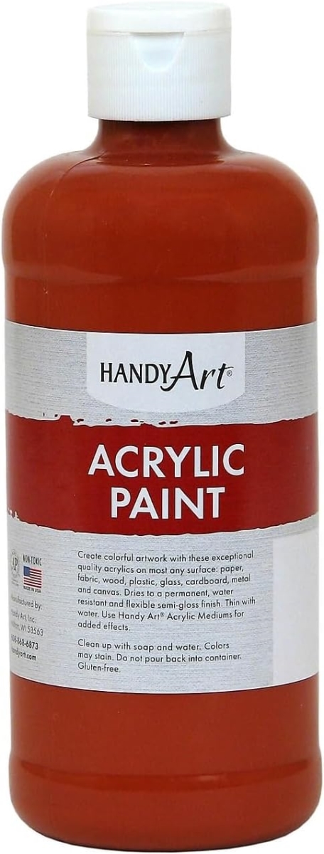Handy Art 101-080 16 oz Student Acrylic Paint, Venetian Red
