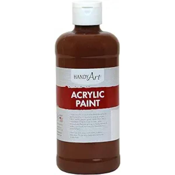 Handy Art 101-085 16 oz Student Acrylic Paint, Burnt Sienna