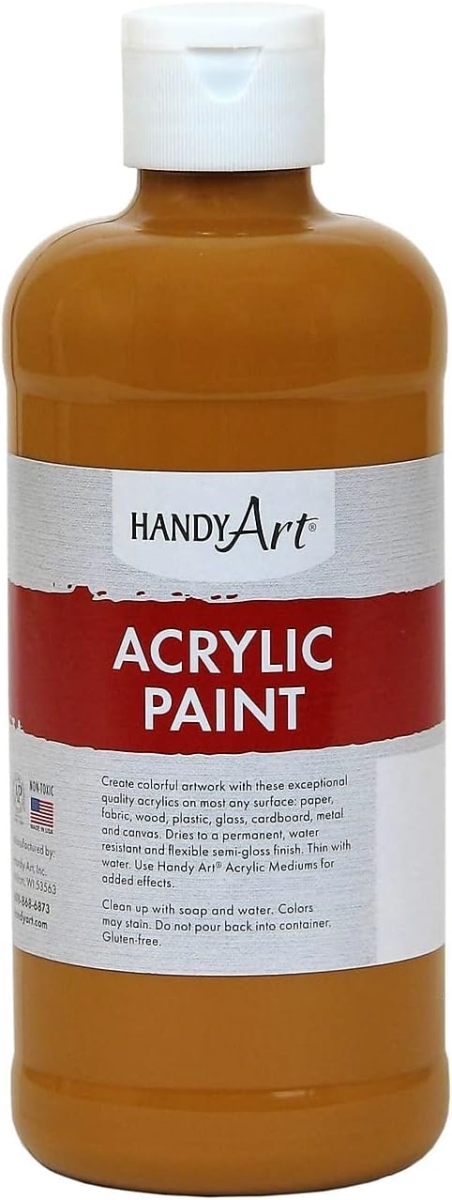 Handy Art 101-093 16 oz Student Acrylic Paint, Raw Sienna