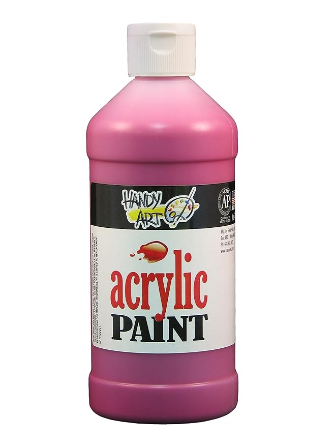 Handy Art 101-115 16 oz Student Acrylic Paint, Maroon