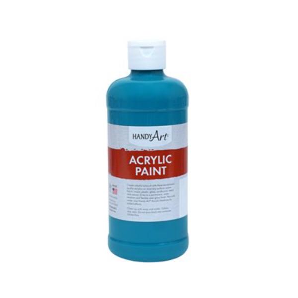 Handy Art  16 oz Student Acrylic Paint, Turquoise