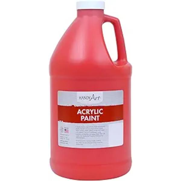Handy Art 102-035 0.5 gal Acrylic Paint, Vermillion