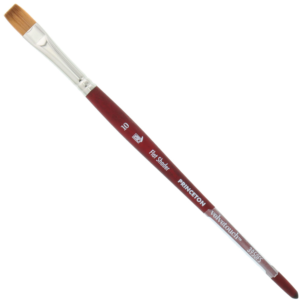 3950FS-10 Velvetouch Flat Shader Long Brushes, Size 10