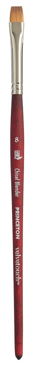 Princeton Brush 3950CB-4 Velvetouch Mixed Media Brush, Chisel Blender - Size 4