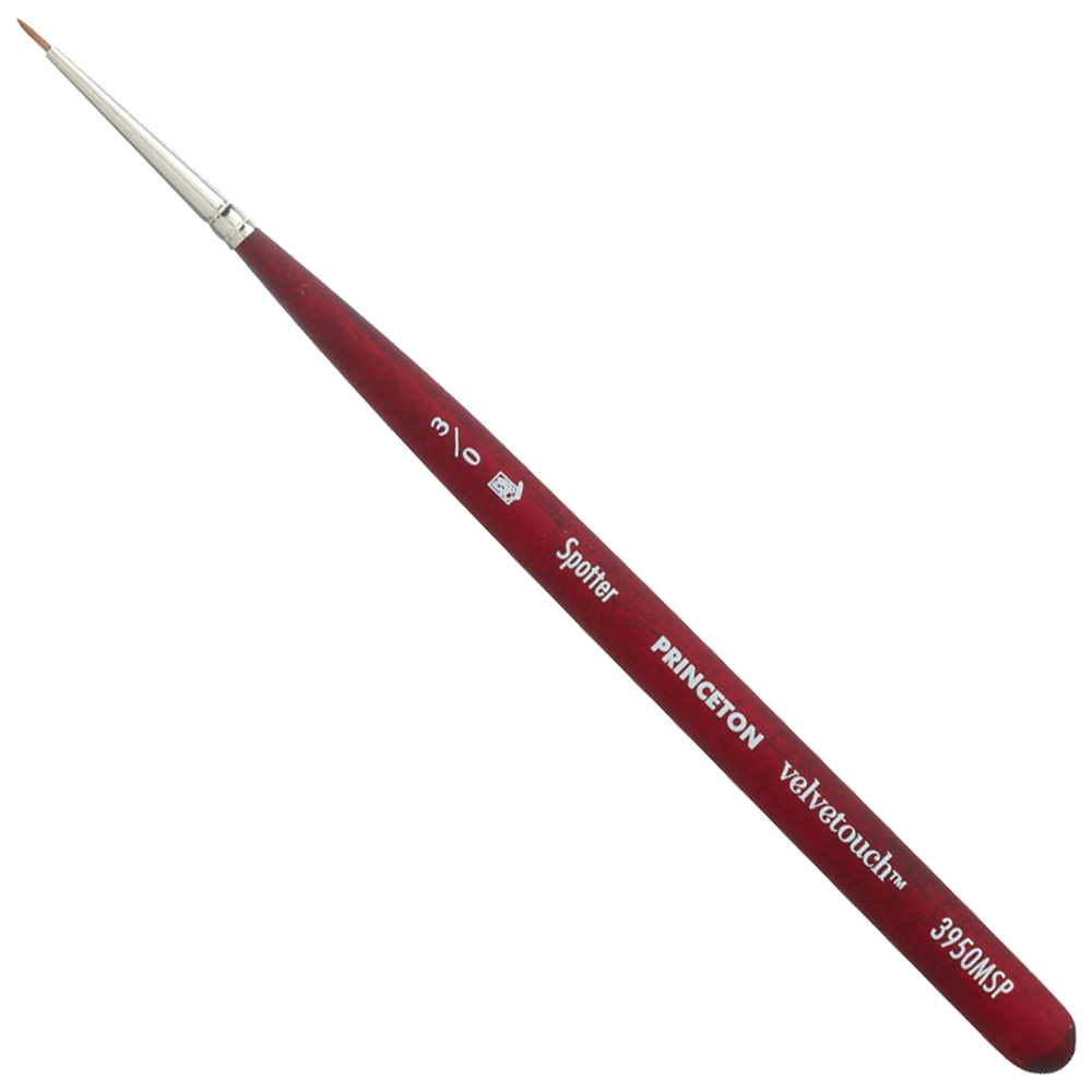 3950MSP-3-0 Spotter Velvetouch Mini Handle Series Brush, Size 3-0