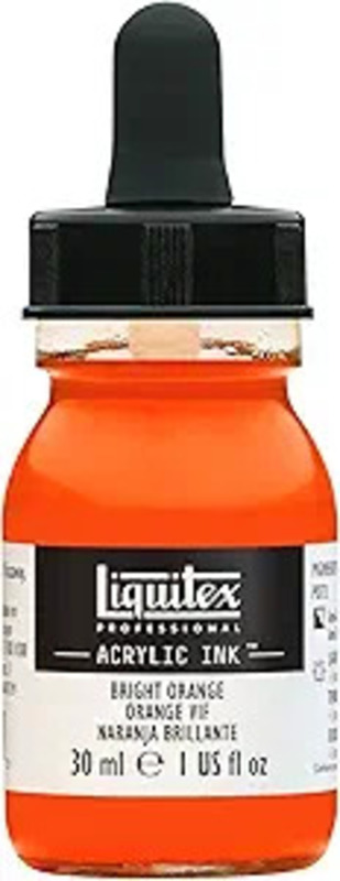 4260720 30 ml Professional Acrylic Ink, Bright Orange