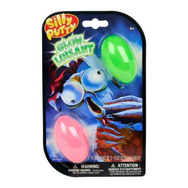 Crayola 08-0990 Glow Eggs Silly Putty - 2 per Pack