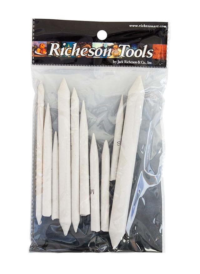 710317 Artist Stomp & Blending Tortillon Variety Set - 10 Piece