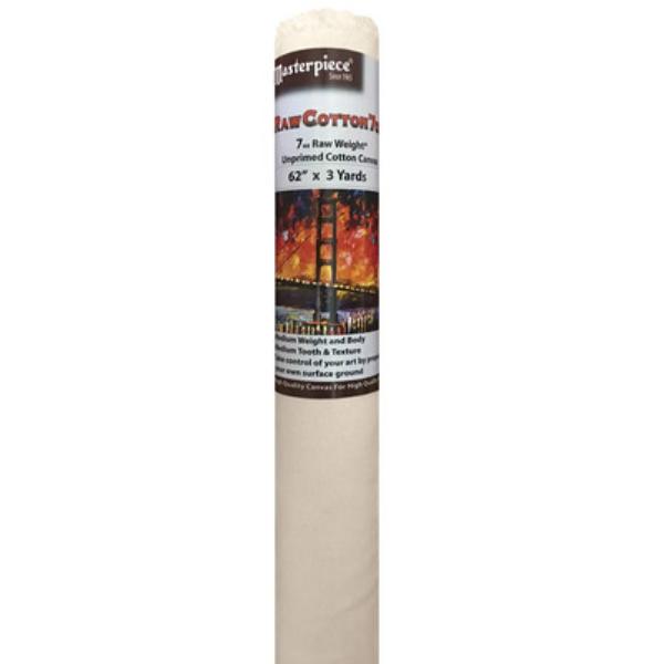 RRS53x6 53 in x 6 yd Cotton 7 oz Unprimed Canvas Rolls