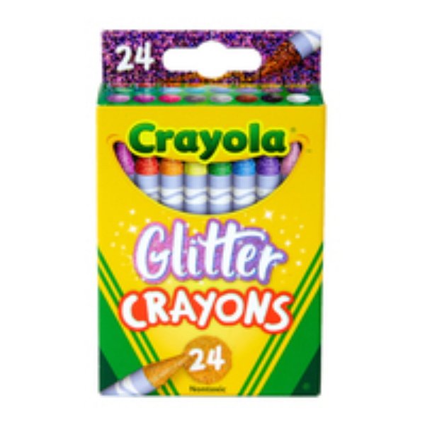 Crayola 52-3715 Crayola Glitter Crayons - Pack of 24