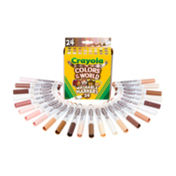 Crayola 58-7810 Colors of the World Fine Tip Markers - Pack of 24