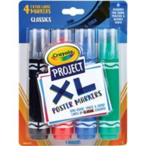 Crayola 58-8358 Crayola Brights Poster Markers - Extra Large
