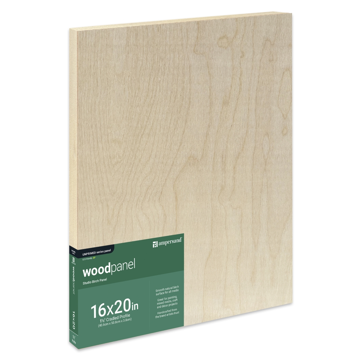Ampersand EWP151620 16 x 20 in. Studio Birch Wood Panel