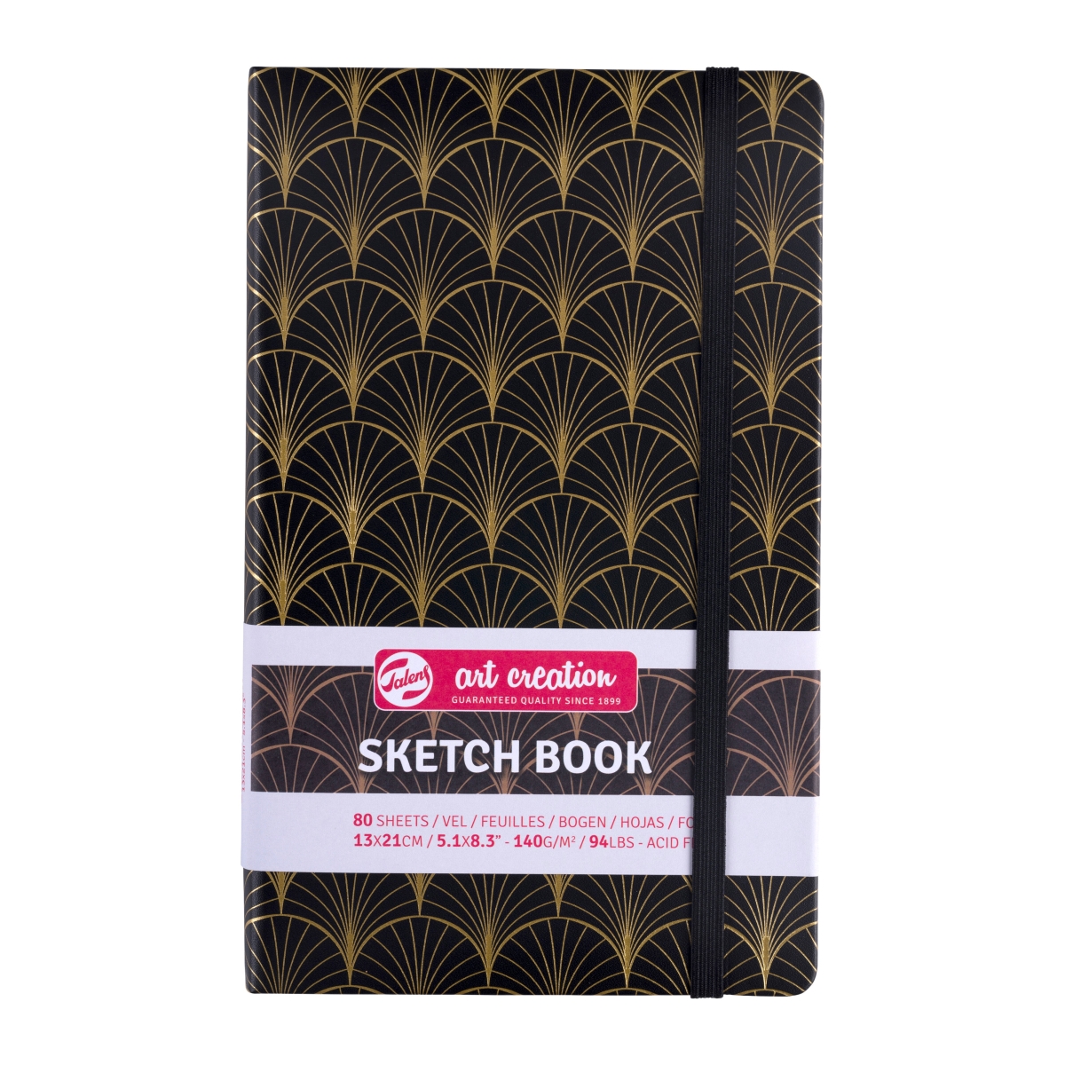 9314152m 5.1 x 8.3 in. Hard Bound Sketch Book, Art Deco